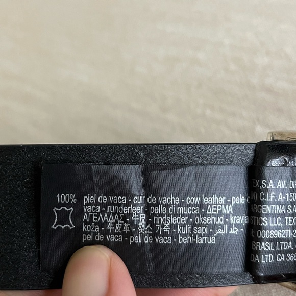 Zara Black Leather Belt Size 85 - Picture 9 of 14